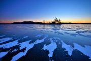 Winter sunrise at Perch Island