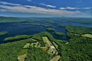 Aerial view looking southwest over Willoughby Ridge