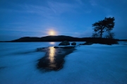 Moonrise over Yard Island