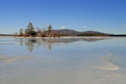 Perch Island winter reflection