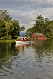 Antique boat in Squam Channel