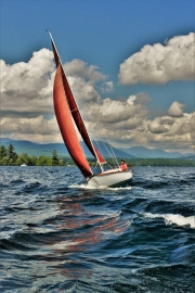 A great day for a sail on Squam
