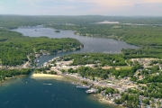 Weirs Beach aerial view