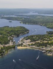 Weirs Beach aerial view