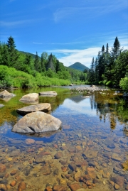 Nash Stream looking at North Percy Peak