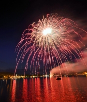 Fireworks on Meredith Bay