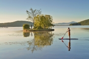 Meredith Bay paddle boarder