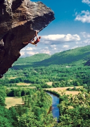 Rock climbing at Rumney Rocks