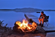 Campfire on Squam Lake