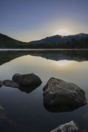 Lonesome Lake sunrise, Franconia Notch