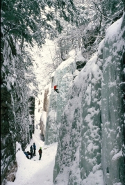 Ice Climbers in the Flume