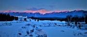 Alpenglow over Mount Washington Hotel