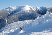 Skier on Cannon Mountain