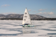 Ice Sailing on Lake Winnipesaukee